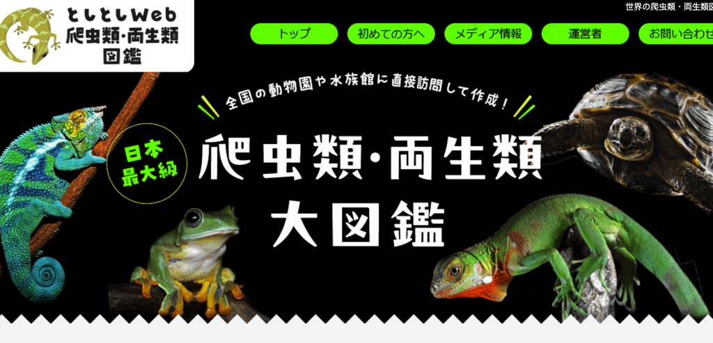 としとしWeb爬虫類・両生類図鑑